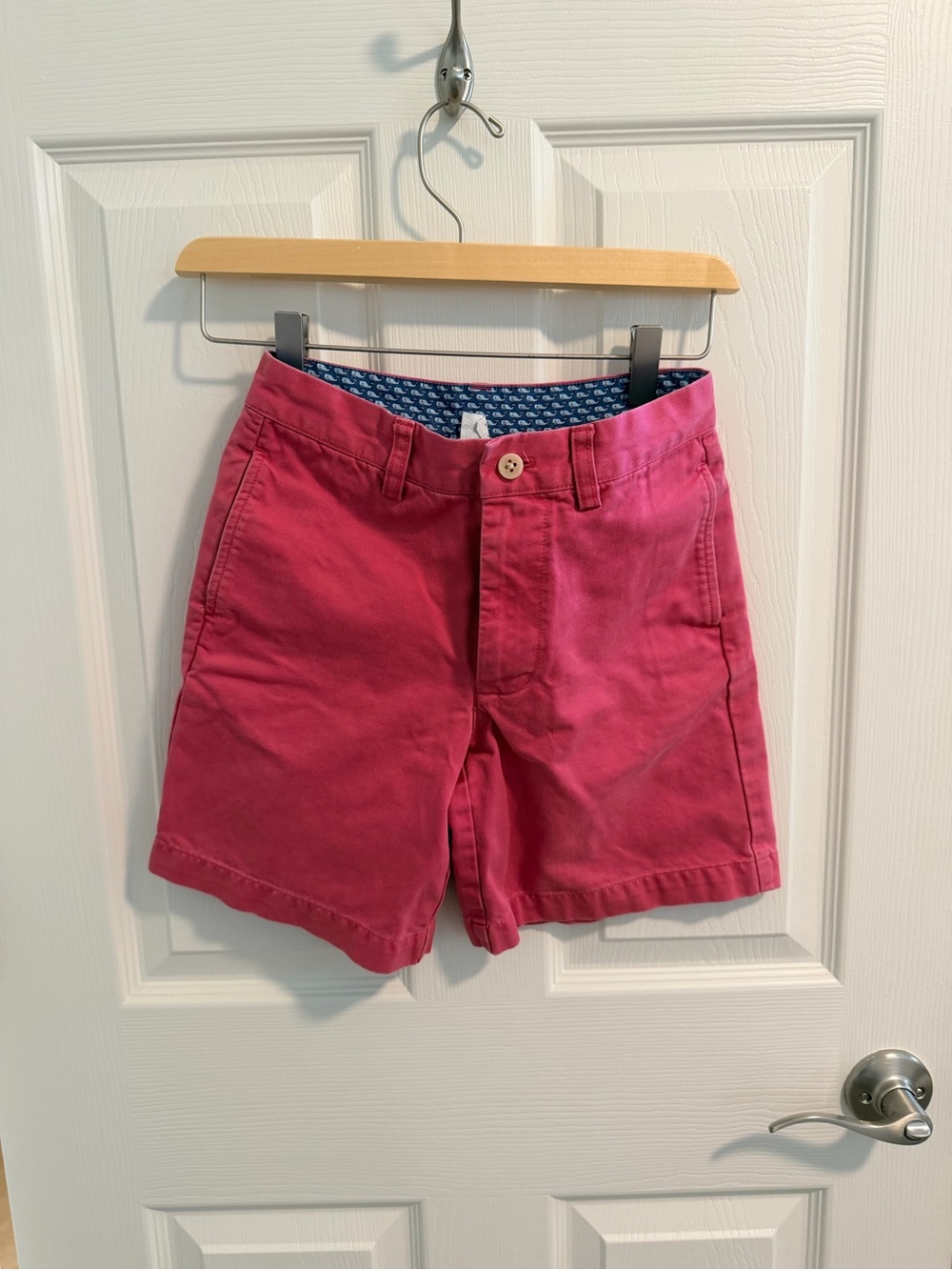 Vineyard Vines Raspberry Pink Cotton Bermuda Shorts